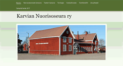 Desktop Screenshot of karviannuorisoseura.net